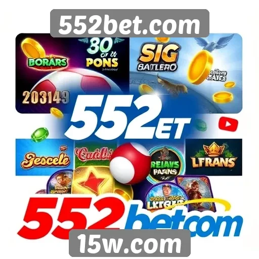 Variedade de jogos disponíveis em 552bet.com